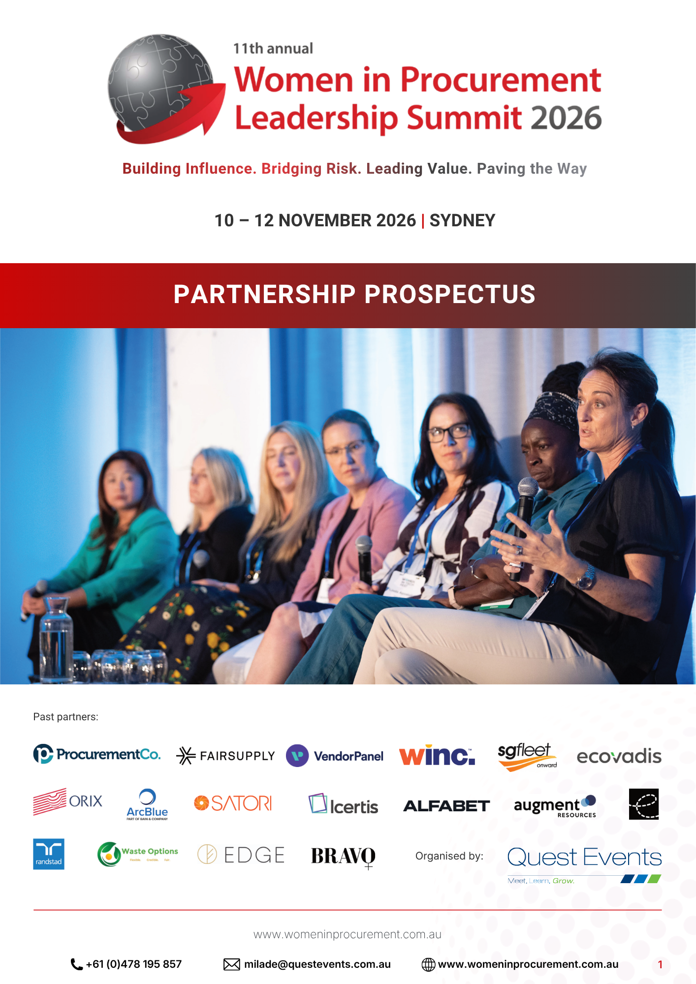 Women in Procurement 2026_Prospectus Front cover
